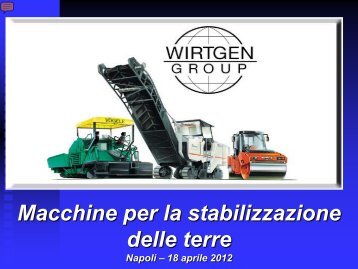 Macchine per la stabilizzazione delle terre - Associazione ...