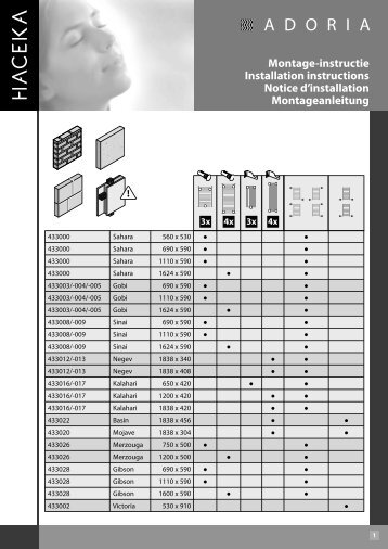 Montage-instructie Installation instructions Notice d ... - Haceka