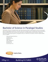 Bachelor of Science in Paralegal Studies - Kaplan University | KU ...