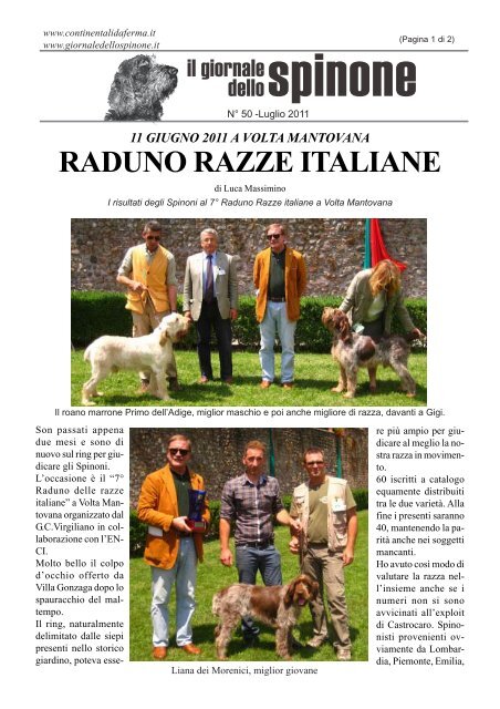 GLI SPINONI AL RADUNO RAZZE ITALANE di Luca Massimino