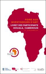 18 – 19 NoveMbre 2010 - Le Forum d'African Microfinance Transparency