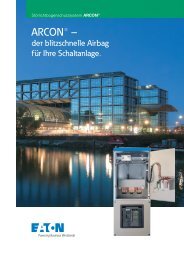 ARCON - der blitzschnelle Airbag für Ihre Schaltanlage - Moeller