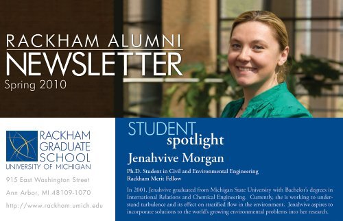 NEWSLETTER - Rackham Graduate School - University of Michigan