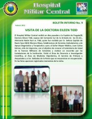 VISITA DE LA DOCTORA EILEEN TIDD - Hospital Militar