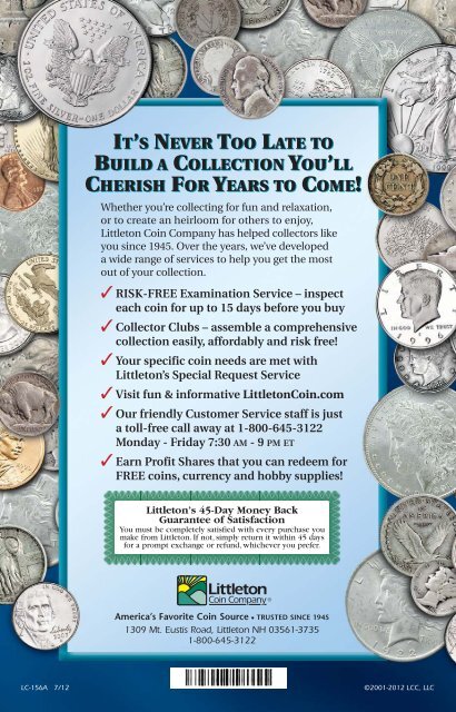 COLLECT COINS COLLECT COINS - Littleton Coin Company
