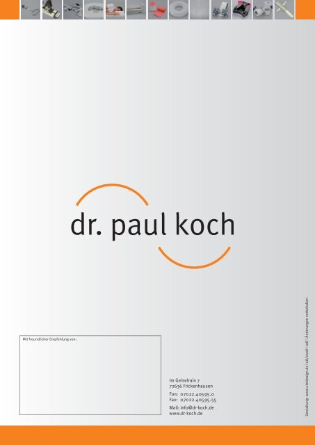 Info - dr. paul koch