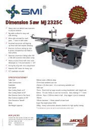 Dimension Saw MJ2325C - Jacks