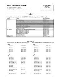 AIP â ÃSLAND/ICELAND - FlugmÃ¡lastjÃ³rn