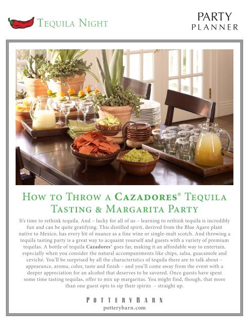 How to Throw a Cazadores® Tequila Tasting & Margarita Party