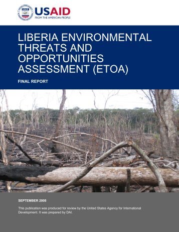 liberia environmental threats and opportunities assessment (etoa)