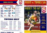 2013 FeT Rd 8 Part 2 StvWA.pub - West Adelaide Football Club