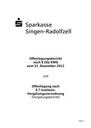 Offenlegungsbericht - Sparkasse Singen-Radolfzell