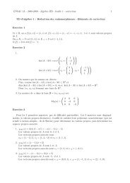 ENSAI: 1A - 2008-2009 - AlgÃ¨bre IES - feuille 1 - correction 1 TD d ...