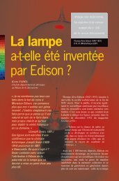 La lampe a-t-elle été inventée par Edison ? - Palais de la découverte