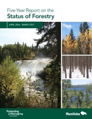 Five-year Report on the Status of Forestry - Government of Manitoba