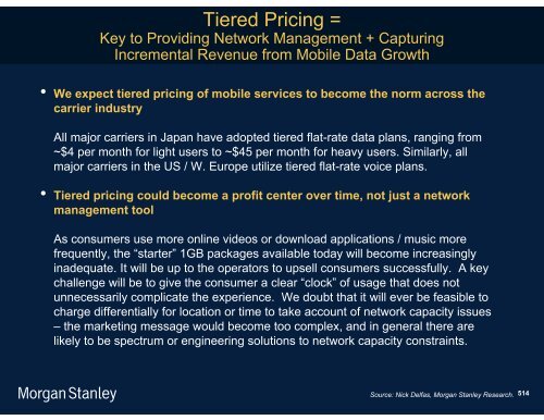 The Mobile Internet Report Key Themes*