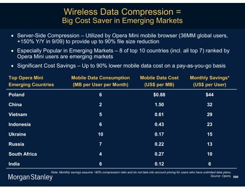 The Mobile Internet Report Key Themes*