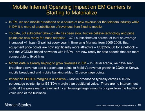 The Mobile Internet Report Key Themes*