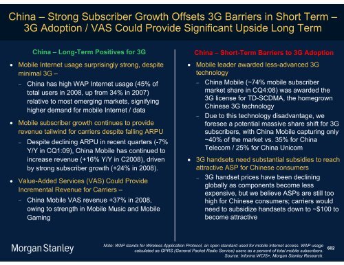 The Mobile Internet Report Key Themes*