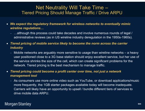 The Mobile Internet Report Key Themes*