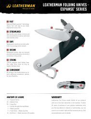 LeAthermAn foLding Knives eXPAnseâ¢ series â