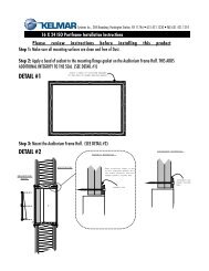 Kelmar 16 x 24 Projection Port - Tri-State Theatre Supply