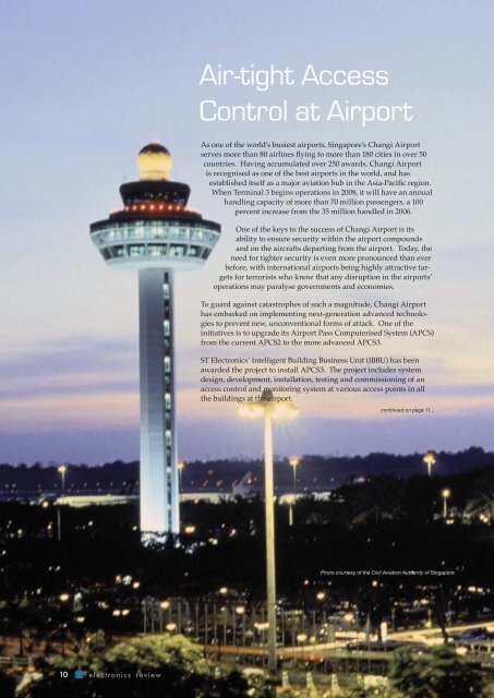 Air-tight Access Control at Airport - ST Electronics