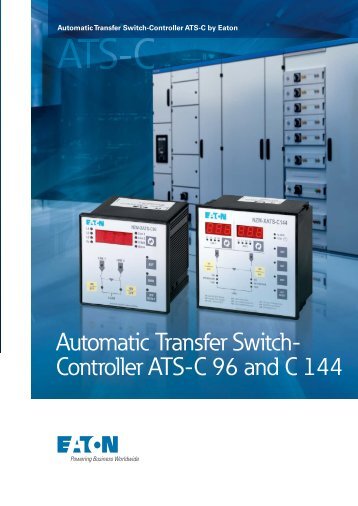 Automatic Transfer Switch- Controller ATS-C 96 and C 144 - Moeller