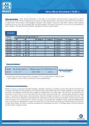 Ferro silicon Zirconium ( FeSiZr ) - Minex