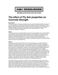 The effect of Fly Ash properties on Concrete Strength