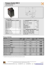 Pressure Switches - Ross Brown Sales