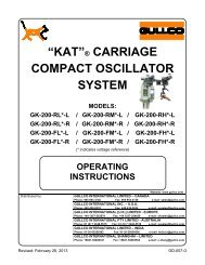 âkatâÂ® carriage compact oscillator system - All Categories On Gullco ...