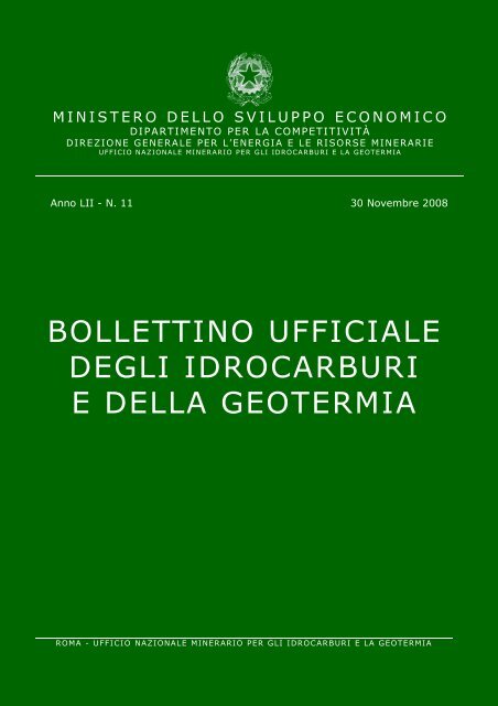 LII-11 - Unmig - Ministero dello Sviluppo Economico