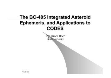CODES: Comet/asteroid Orbit Determination and Ephemeris Software
