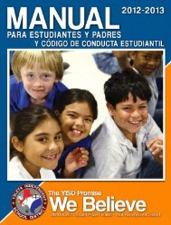 Fernie handbook spanish - Ysleta Independent School District > Home