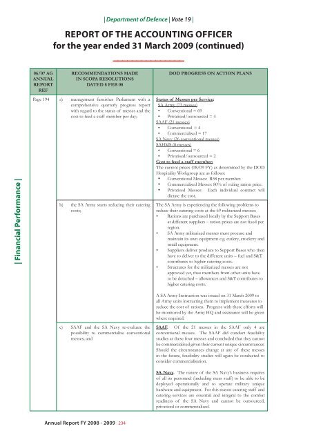 Department of Defence Annual Report 2008-2009