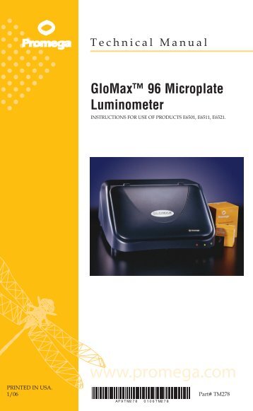 GloMaxâ¢ 96 Microplate Luminometer