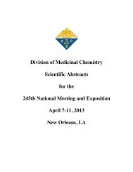 New Orleans, LA, April 7-11, 2013 - ACS Division of Medicinal ...