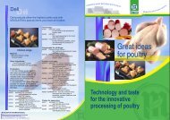 Technology and taste for the innovative processing of poultry