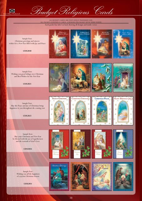 ds Packet Cards - Christian Supplies