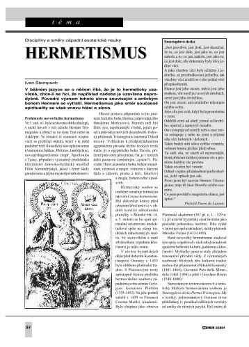 Hermetismus - SpoleÄnost pro studium sekt a novÃ½ch nÃ¡boÅ¾enskÃ½ch ...