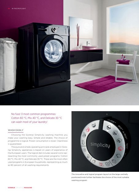 CHARM YOUR SENSES LET'S MAKE LIFE SIMPLER GORENJE'S ...