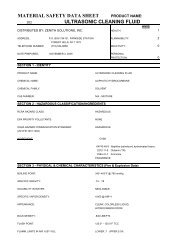 msds-zenith-ultrasonic cleaning fl (2) - Black Forest Imports