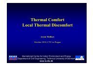 Thermal Comfort Local Thermal Discomfort