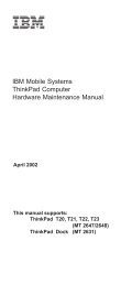 ThinkPad T20, T21, T22, T23 (MT 2647/2648) - LinuxFocus.org