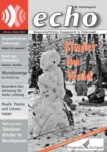 Jakobus- Kirche in Bernhausen - echo