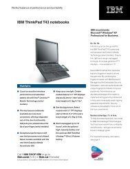 IBM ThinkPad T43 notebooks