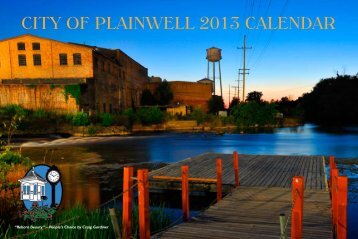 2013 Community Calendar - City of Plainwell
