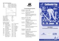 Flyer - Continental Cup Skispringen Braunlage