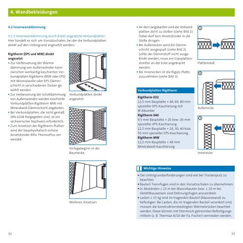 Rigitherm InnendÃ¤mmung Wandbekleidung